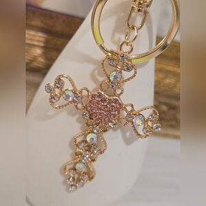 Mint Gold and Pink Key Holder